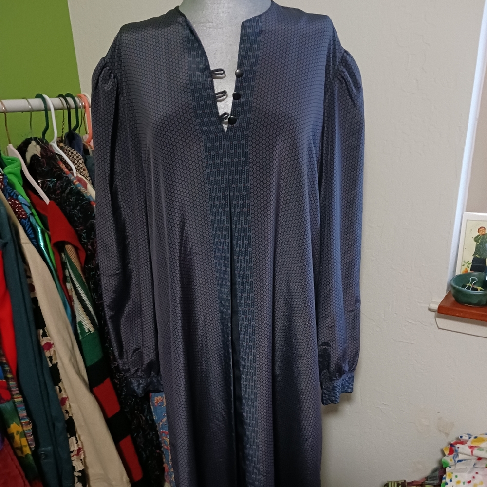 Vintage long sleeve dress vintage size 16 - Picture 1 of 8